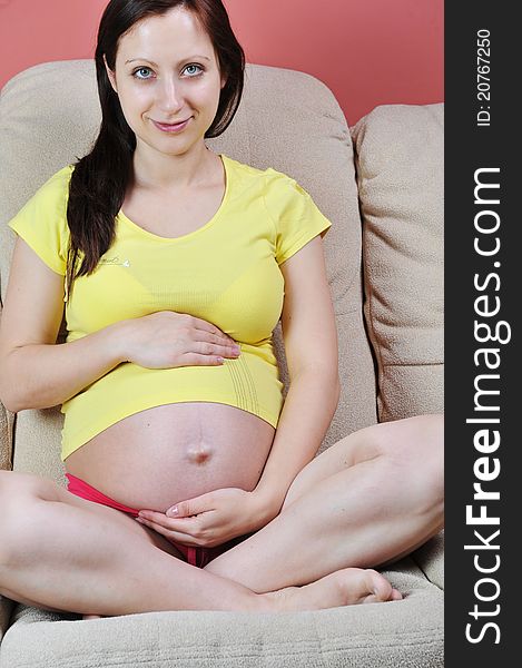 Pregnant Woman Relaxing