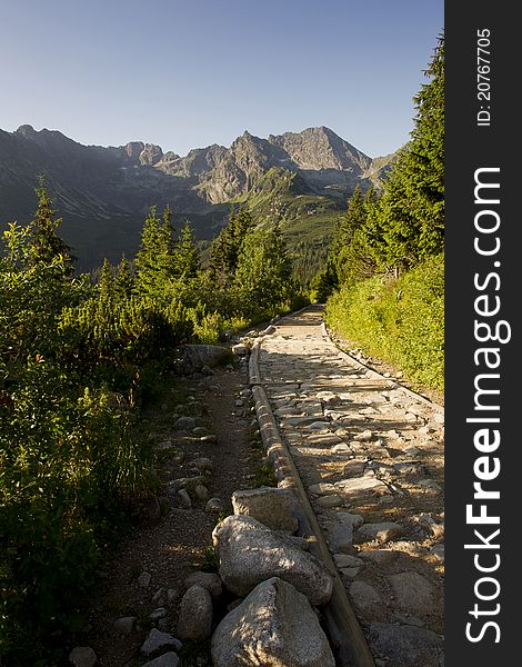 Tatra mountains early in the morning. Tatra mountains early in the morning