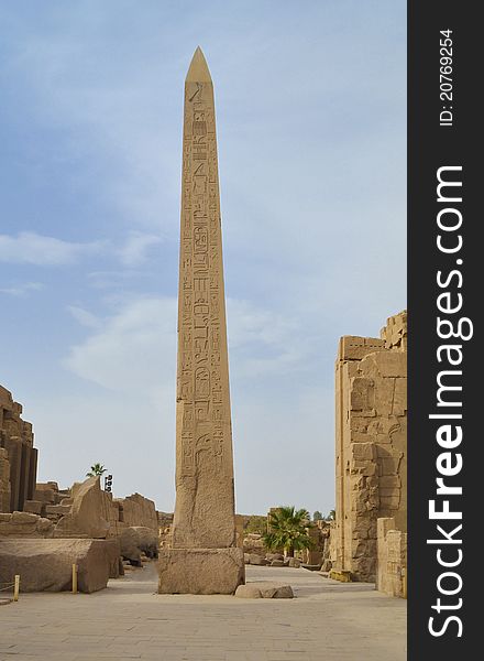 Obelisk at Karnak Temple in Luxor