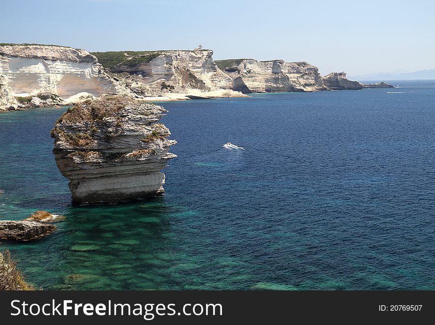 Old town Bonifacio in Corsica island