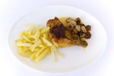 Chicken With Potatoes Stock Photography Chicken With Potatoes Stock Photography