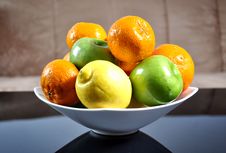 Fruits In A Ceramic Bowl Royalty Free Stock Images Fruits In A Ceramic Bowl Royalty Free Stock Images