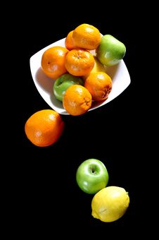 Fruits In A Ceramic Bowl Royalty Free Stock Photos Fruits In A Ceramic Bowl Royalty Free Stock Photos