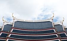 Top Roof Of Buddha Temple Royalty Free Stock Photos