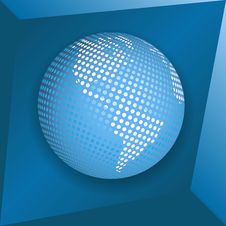 Blue Globe Royalty Free Stock Photography Blue Globe Royalty Free Stock Photography