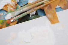 Artist S Stained Palette Stock Photography Artist S Stained Palette Stock Photography
