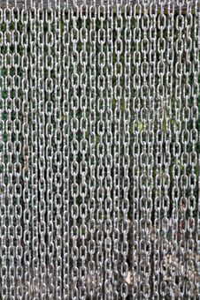 Curtain Steel Chain Royalty Free Stock Photography Curtain Steel Chain Royalty Free Stock Photography