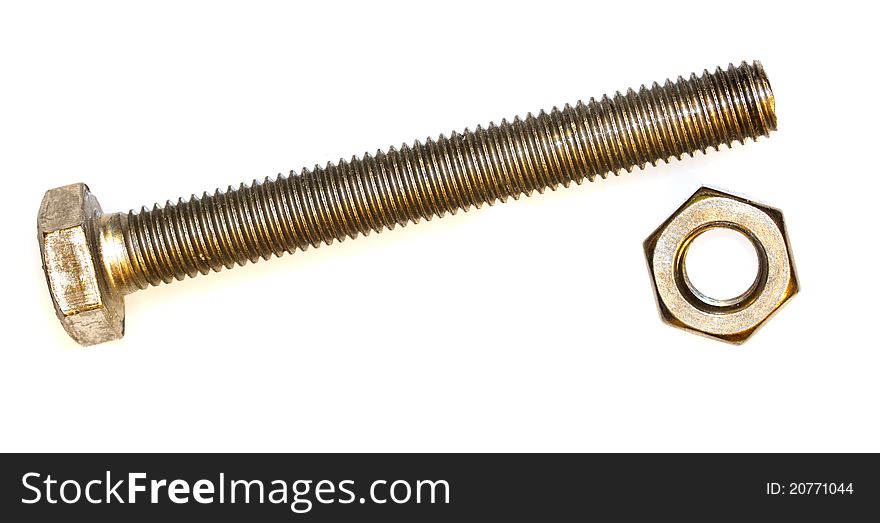 A nut and bolt