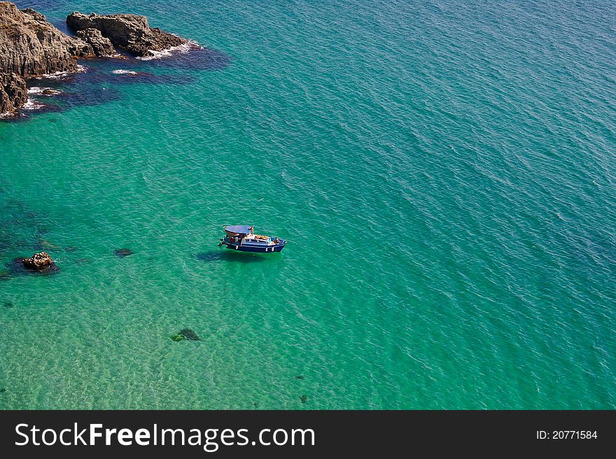 Azure water of Black sea. Azure water of Black sea