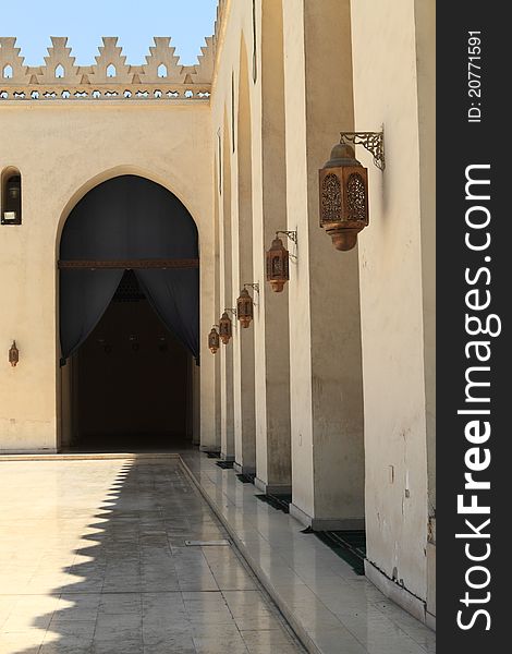 Architecture of the Mosques in Cairo Egypt, showing Islamic Writing. Architecture of the Mosques in Cairo Egypt, showing Islamic Writing