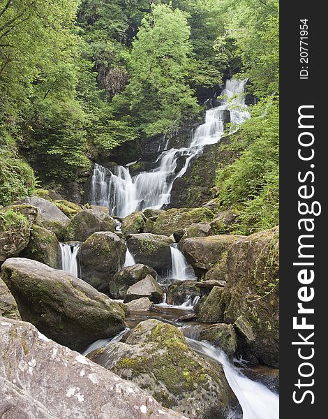 Torc Waterfall In National Park Killarney, Ireland