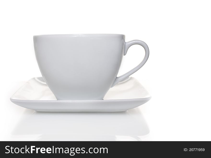 Single cup of coffe isolated on a white. Single cup of coffe isolated on a white
