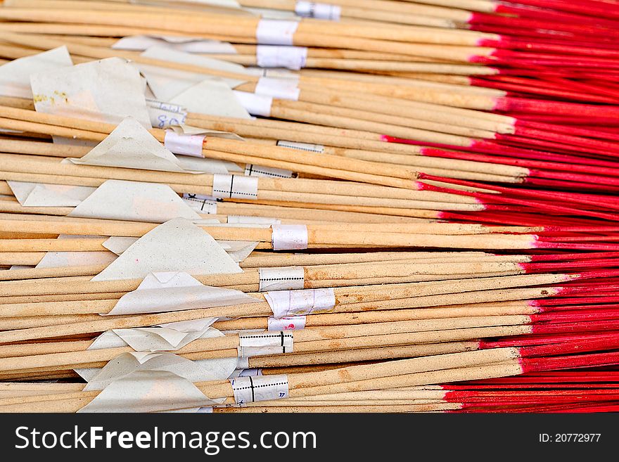 A joss stick for buddha worship