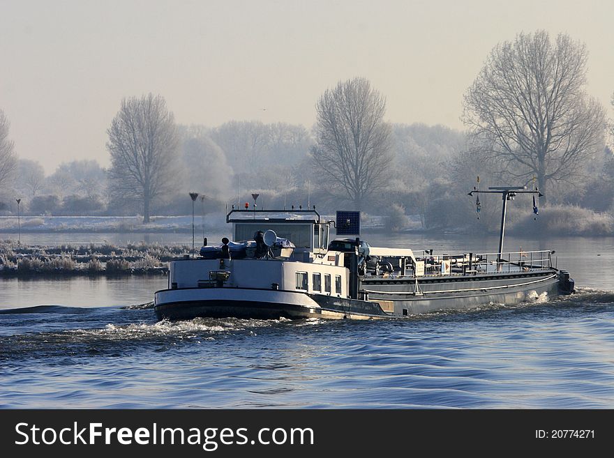 Water transport in the winter months. Water transport in the winter months
