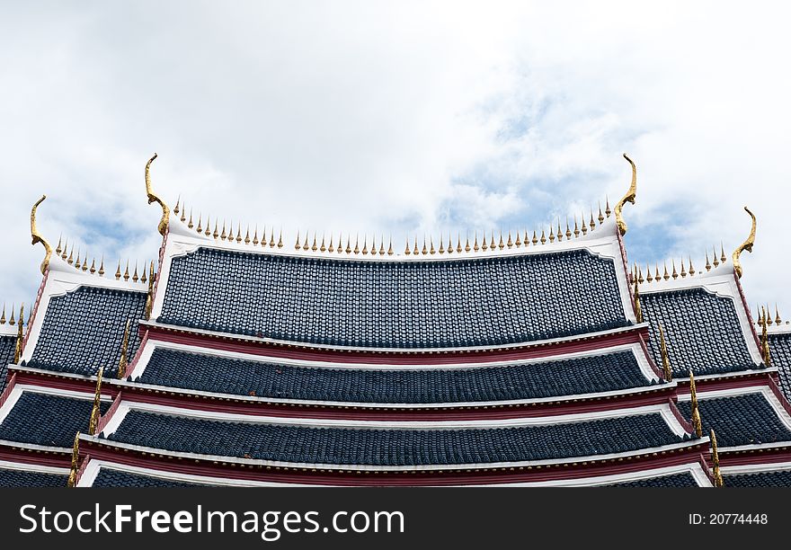 Top roof of Buddha temple