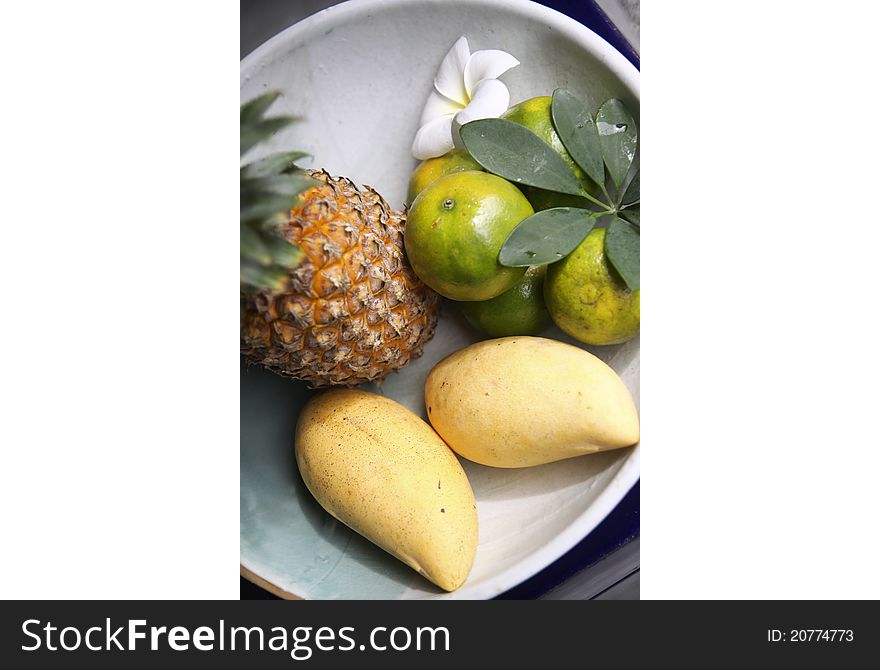 Mix tropical fruit