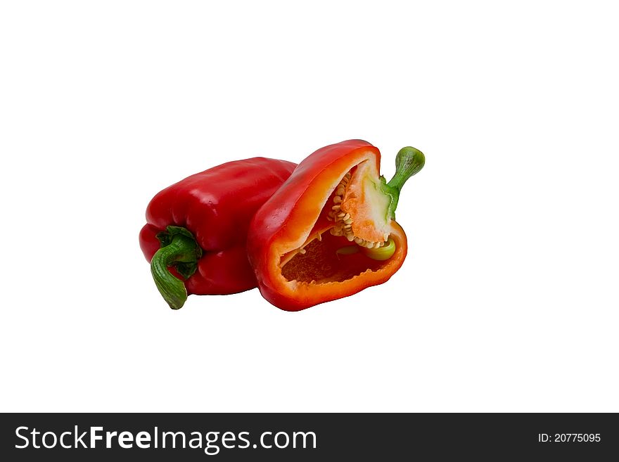 Peppers Isolated On White