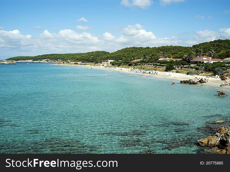 Beatiful beach at Menorca Island ( Spain ). Beatiful beach at Menorca Island ( Spain )
