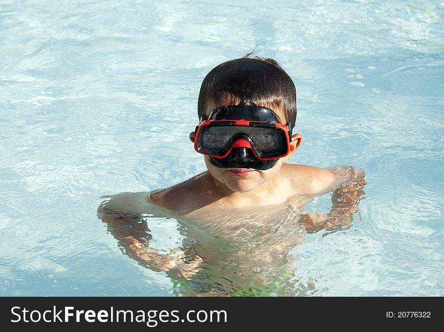 Kid Into The Swimming Pool