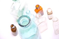 Vintage Glass Bottles Royalty Free Stock Photo Vintage Glass Bottles Royalty Free Stock Photo