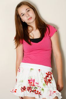 Cute Teen Fashion Girl Stock Images