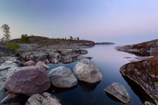 Evening In Ladoga Lake Royalty Free Stock Photos Evening In Ladoga Lake Royalty Free Stock Photos
