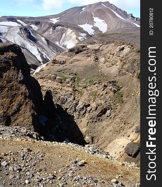 Highland landscape in Iceland.