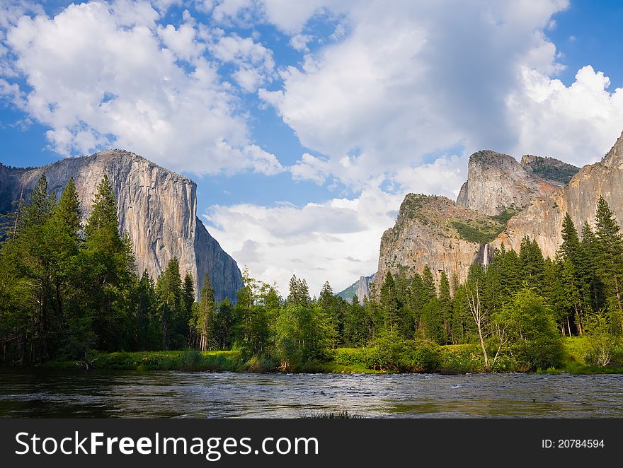 Merced River in Yosemite National Park. Merced River in Yosemite National Park