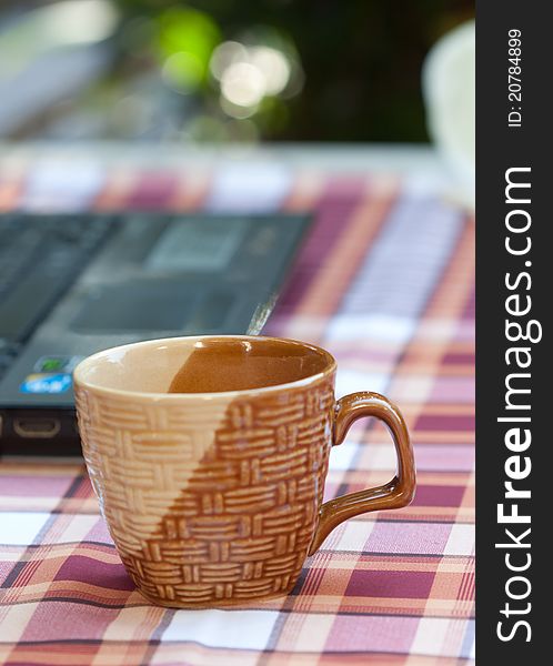 Coffee cup on a table