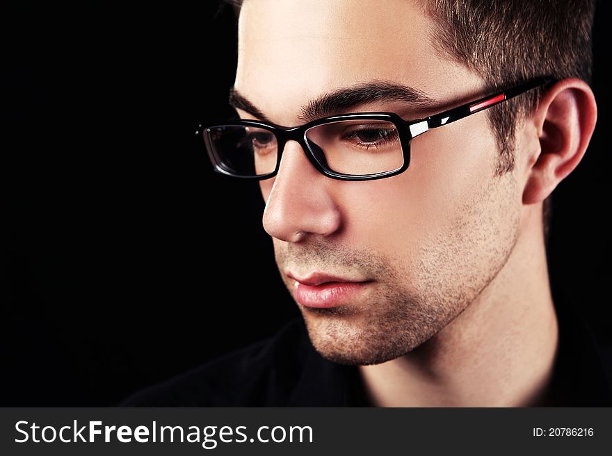 Young Businessman In Glasses