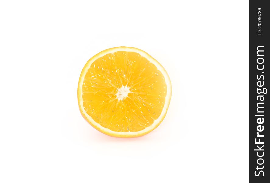 Juicy Orange isolated on White Background. Juicy Orange isolated on White Background