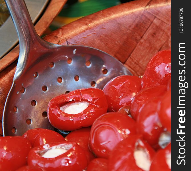 Tomatoes Stuffed With Cheese