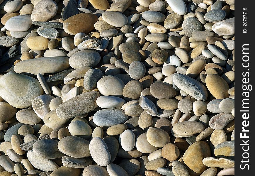 Background of the stone pebbles