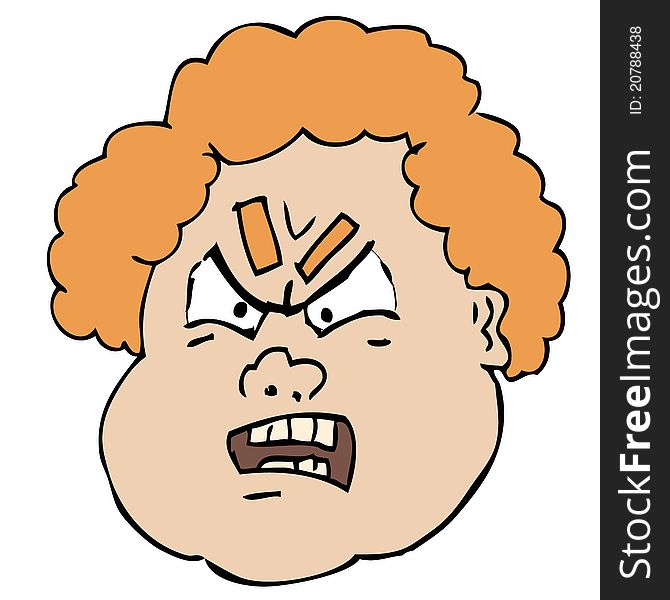 Face of fat angry ginger man. Face of fat angry ginger man.