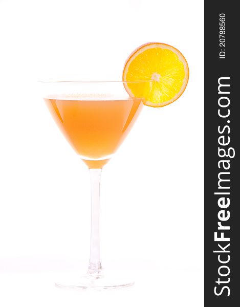 One cocktail of orange juice