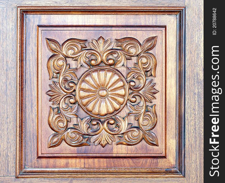 Carved Wooden Ornament