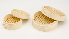 Empty Bamboo Steamer Basket Royalty Free Stock Photography Empty Bamboo Steamer Basket Royalty Free Stock Photography