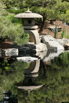 Japanese Pagoda In Garden Royalty Free Stock Image Japanese Pagoda In Garden Royalty Free Stock Image