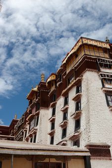 Potala Palace And Cloudscape Stock Photo Potala Palace And Cloudscape Stock Photo