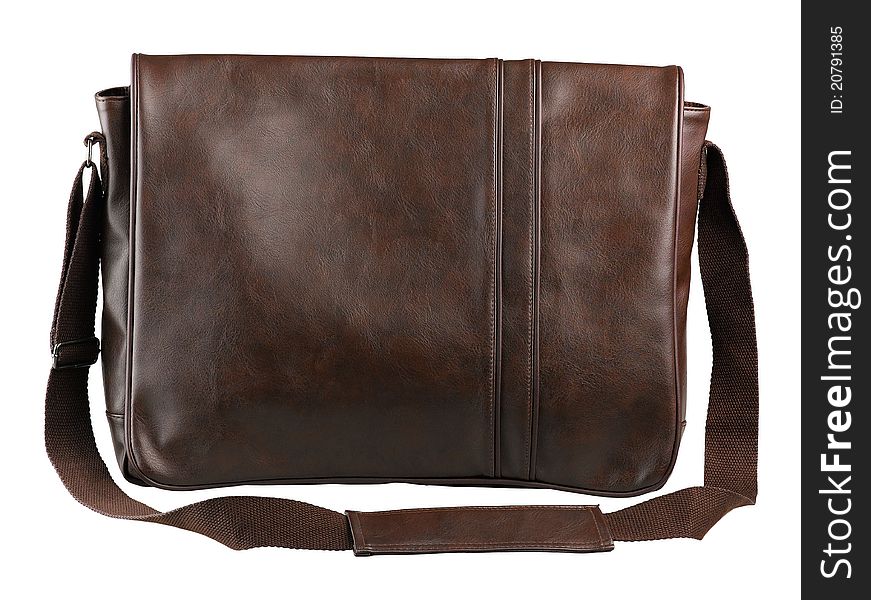 NIce design of the brown leather haversack bag. NIce design of the brown leather haversack bag