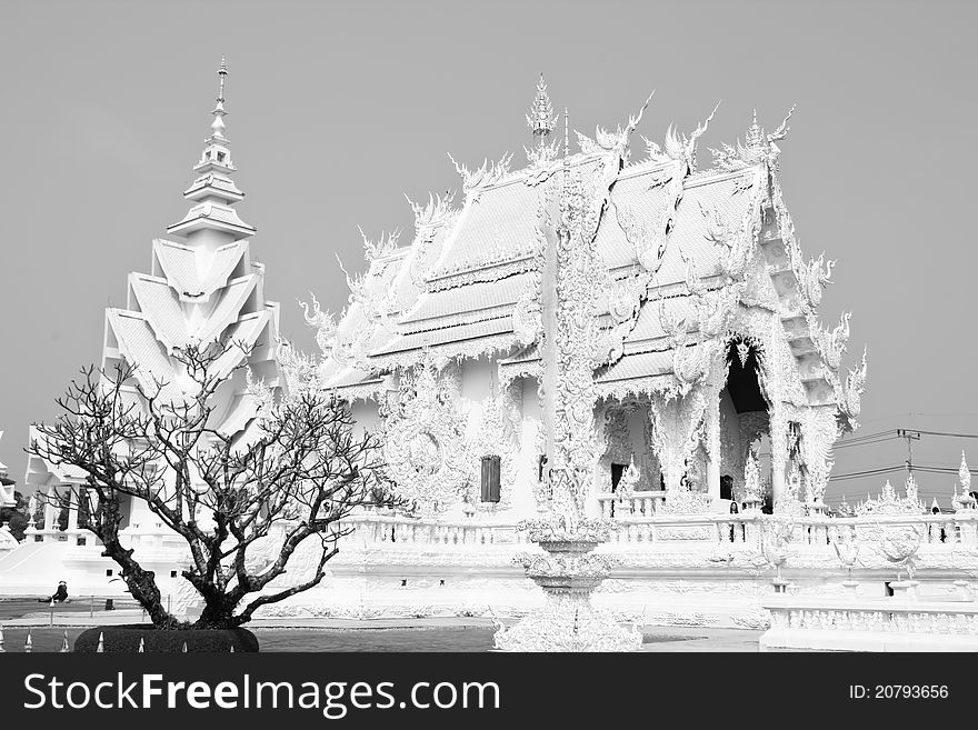 Black And White Style Temple