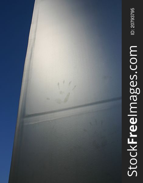 Handprints on the United States Air Force Memorial. Handprints on the United States Air Force Memorial