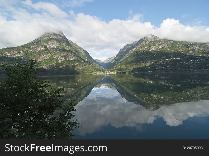 View Over Sandevatnet, Near Odda, Norway