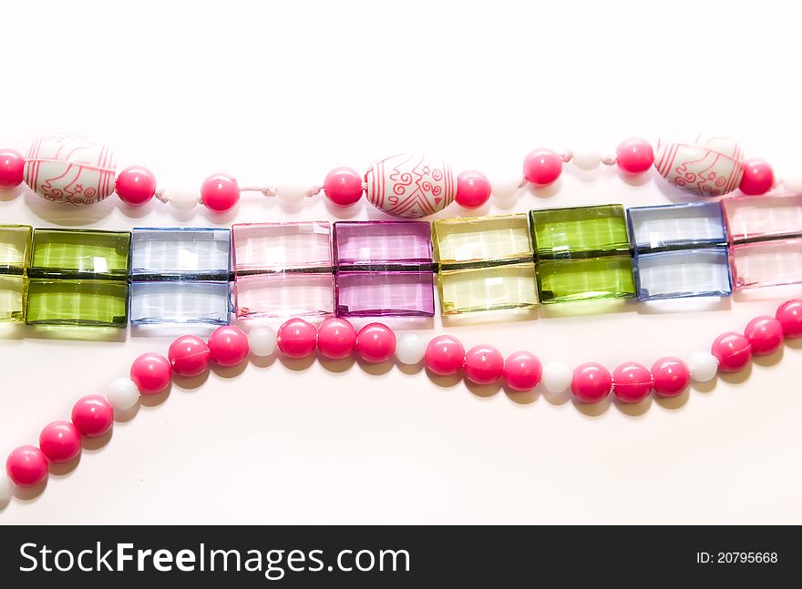 Close-up beautiful string of beads, necklace to background. Close-up beautiful string of beads, necklace to background