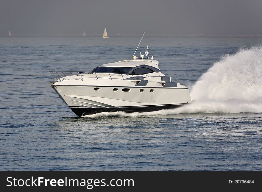 Italy, Tirrenian sea, luxury yacht Rizzardi 45