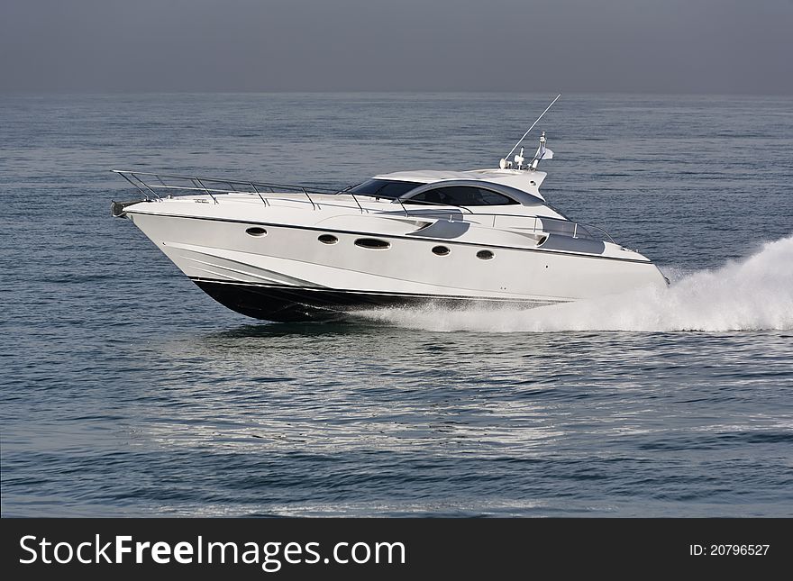 Italy, Tirrenian sea, luxury yacht Rizzardi 45