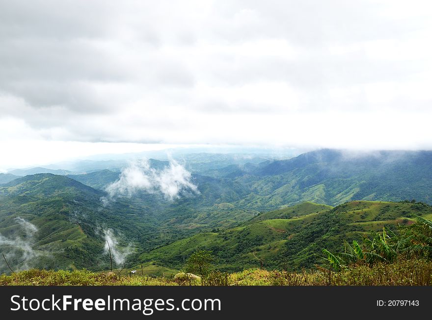 Peaceful Landscape In High Mountains