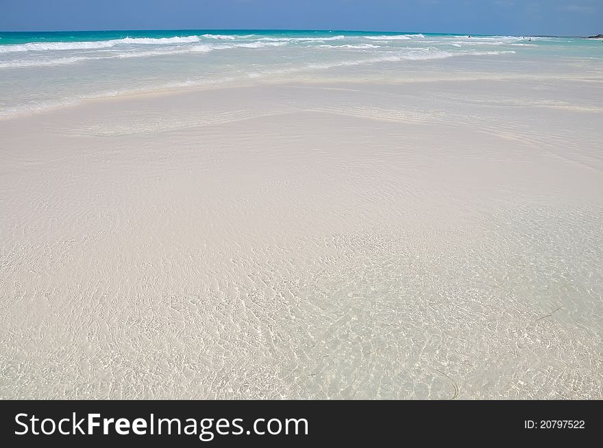 Sand tropical beach in Cuba, Santa Clara. Sand tropical beach in Cuba, Santa Clara.