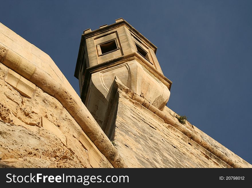 Fortress tower - Valetta, Malta