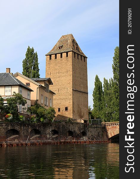 Tower in the Petite-France area, Strasbourg. Tower in the Petite-France area, Strasbourg